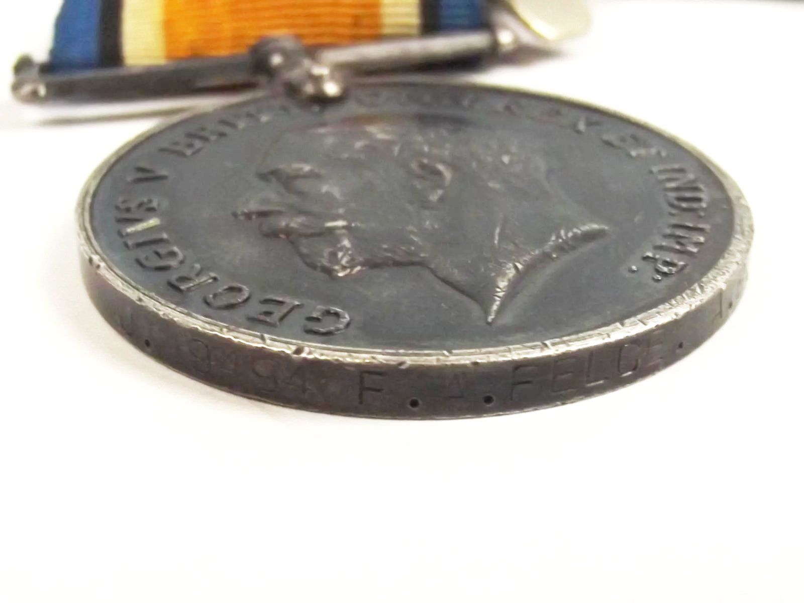 Royal Navy WW1 Medal Pair Able Seaman F.A. Felce - Image 4