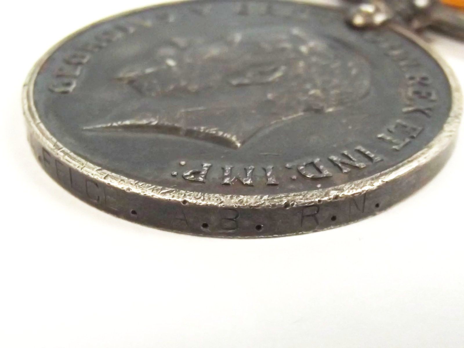 Royal Navy WW1 Medal Pair Able Seaman F.A. Felce - Image 5