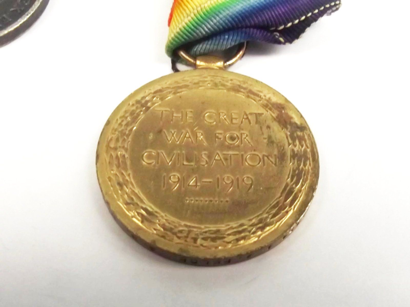 Royal Navy WW1 Medal Pair Able Seaman F.A. Felce - Image 7