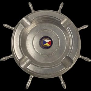 SS Himalaya Ships Wheel Shaped Ashtray