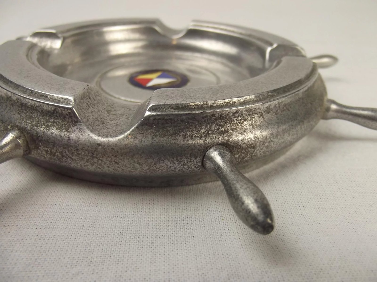 SS Himalaya Ships Wheel Shaped Ashtray - Image 5