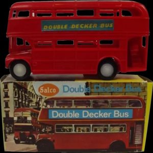 Salco 454 -Red Friction Powered Double Decker Bus