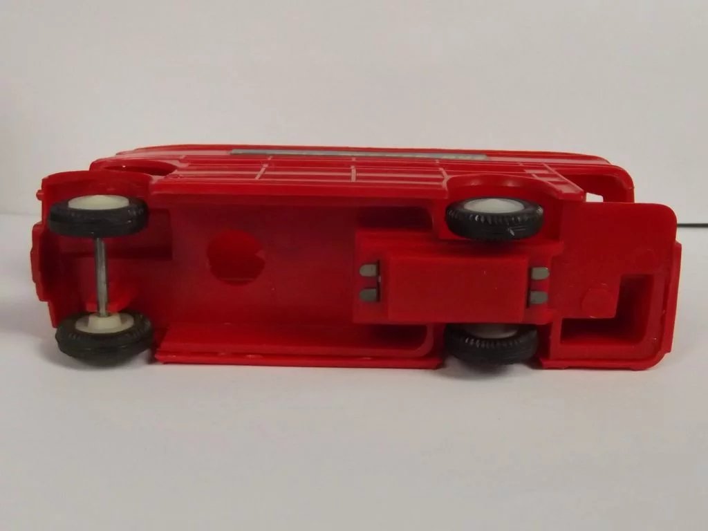 Salco 454 -Red Friction Powered Double Decker Bus - Image 7