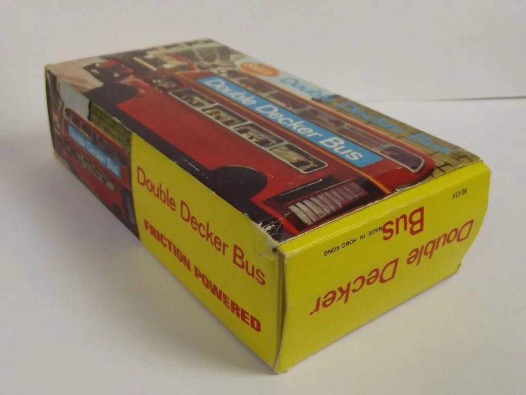 Salco 454 -Red Friction Powered Double Decker Bus - Image 8