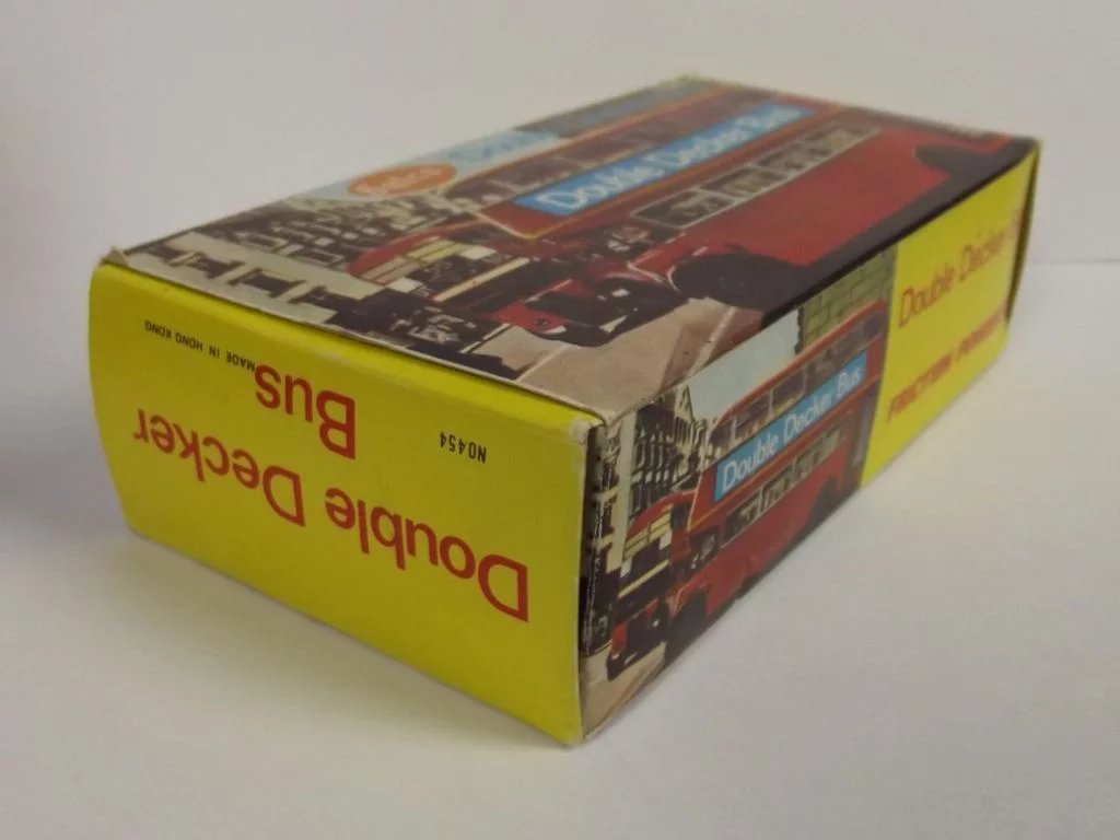 Salco 454 -Red Friction Powered Double Decker Bus - Image 9