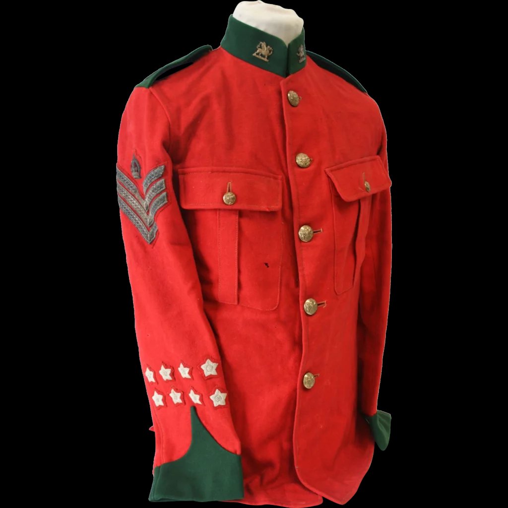 Scarce Post 1902 Colour Sergeants Tunic To The Brecknock Territorials