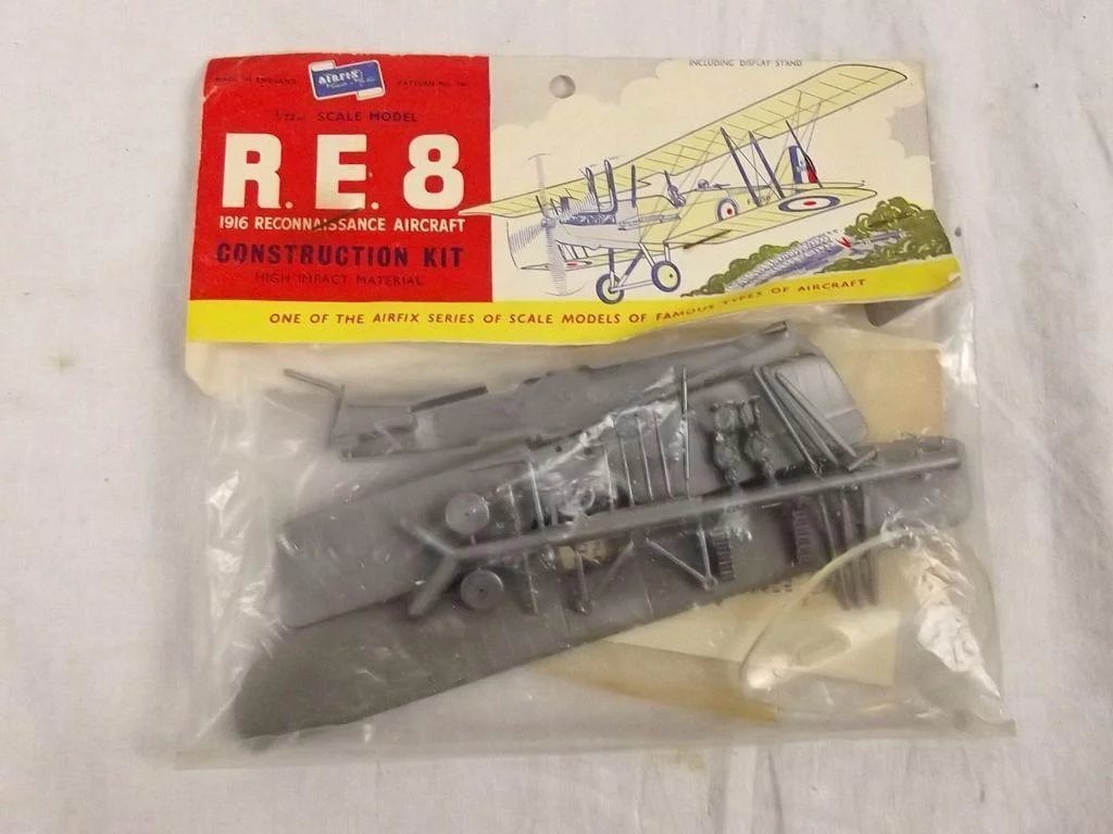 Sealed Airfix 1/72nd Scale Series 1 R.E. 8. Type 1 Bagged Kit 1957 - Image 2