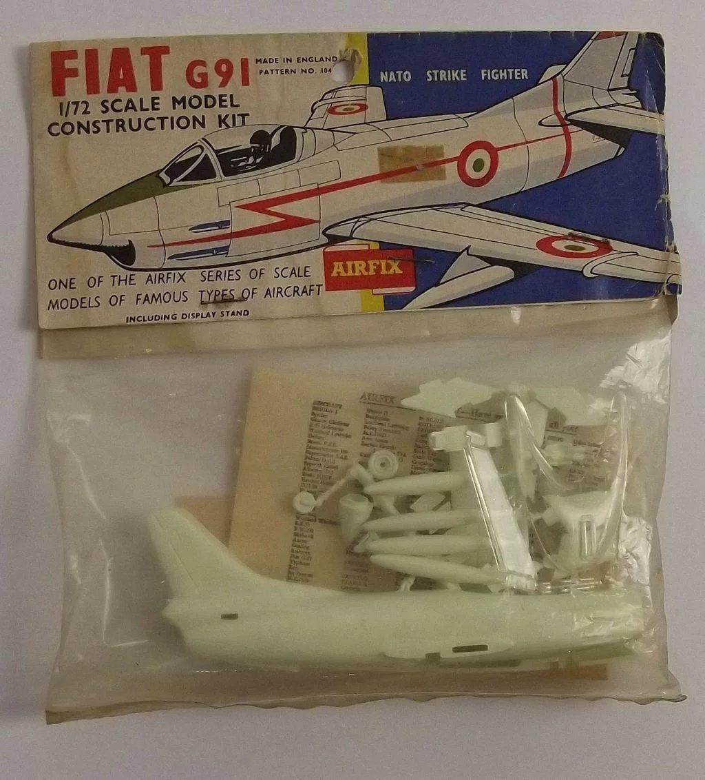 Sealed Airfix 1/72nd Scale Series 1 Fiat G91 Type 2 Bagged Kit 1959 - Image 2