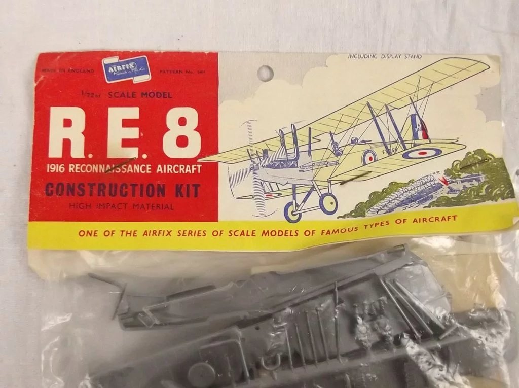 Sealed Airfix 1/72nd Scale Series 1 R.E. 8. Type 1 Bagged Kit 1957 - Image 3