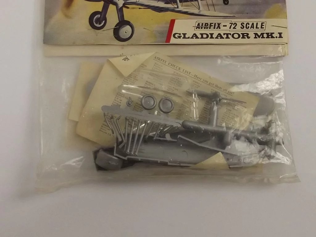 Sealed Airfix 1/72nd Scale Series 1 Gladiator Mk1 Type 3 Bagged Kit 1963 - Image 5