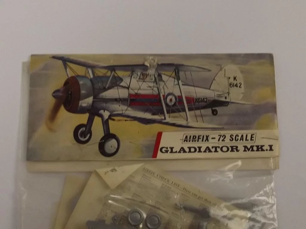 Sealed Airfix 1/72nd Scale Series 1 Gladiator Mk1 Type 3 Bagged Kit 1963 - Image 6