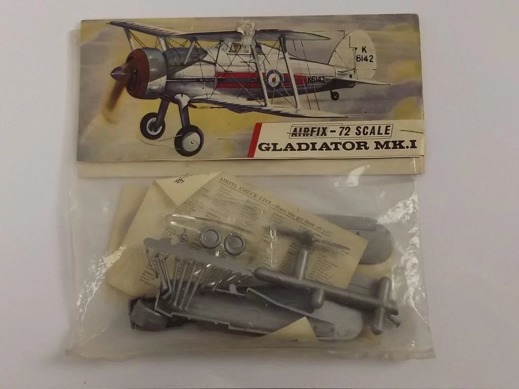 Sealed Airfix 1/72nd Scale Series 1 Gladiator Mk1 Type 3 Bagged Kit 1963 - Image 7