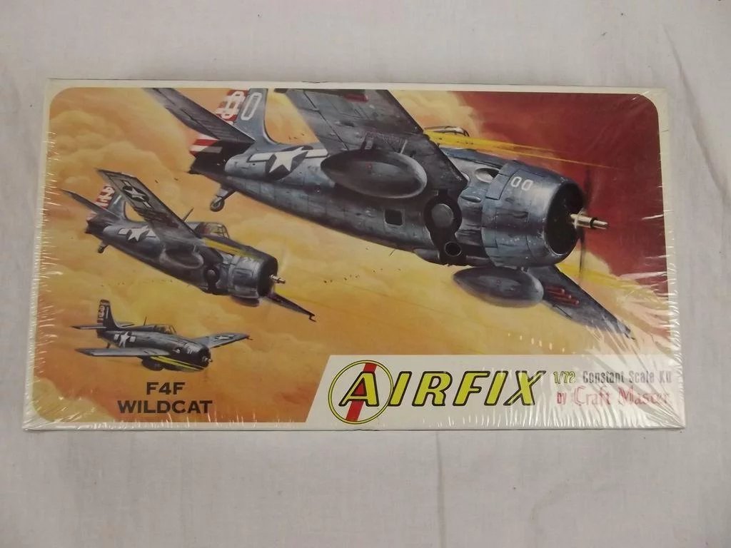 Sealed Airfix F4F Wildcat 1/72nd Scale Aircraft Boxed Kit 1963 - Image 2