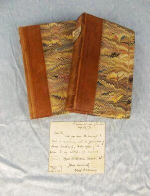 Signed Robert Browning Letter Relating To His Publisher Plus Two Books ‘Poems'