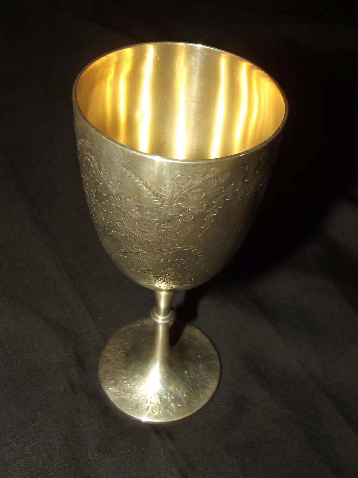 Silver 1877 Victorian Goblet By George William Adams - Image 2