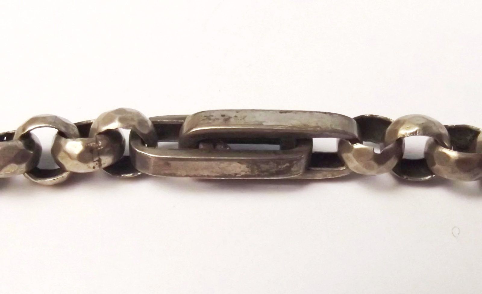 Silver Albert Watch Chain With Long Double Links - Image 3