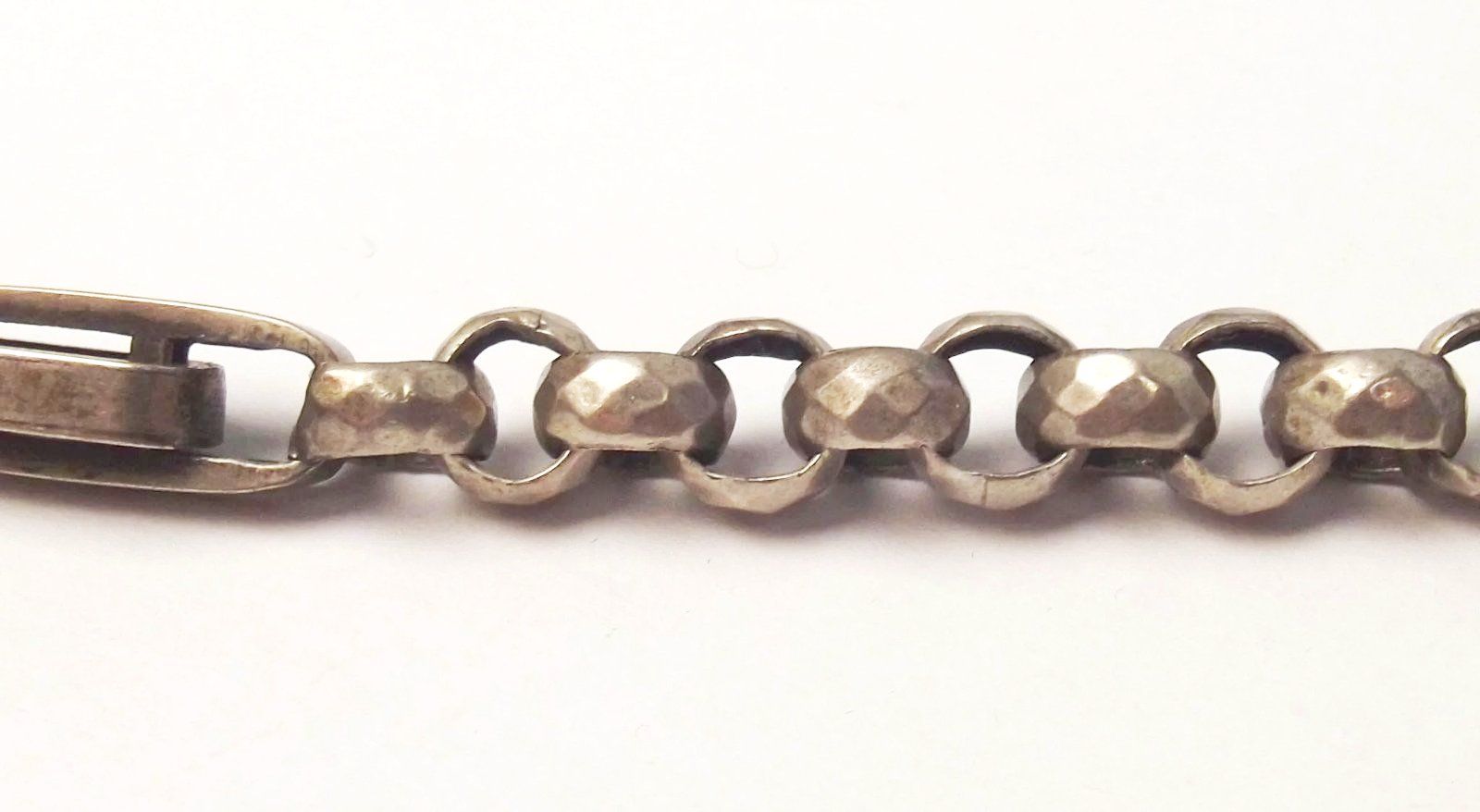 Silver Albert Watch Chain With Long Double Links - Image 4