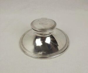 Silver Blankney Hunt Presentation Capstan Ink Well Sheffield 1915