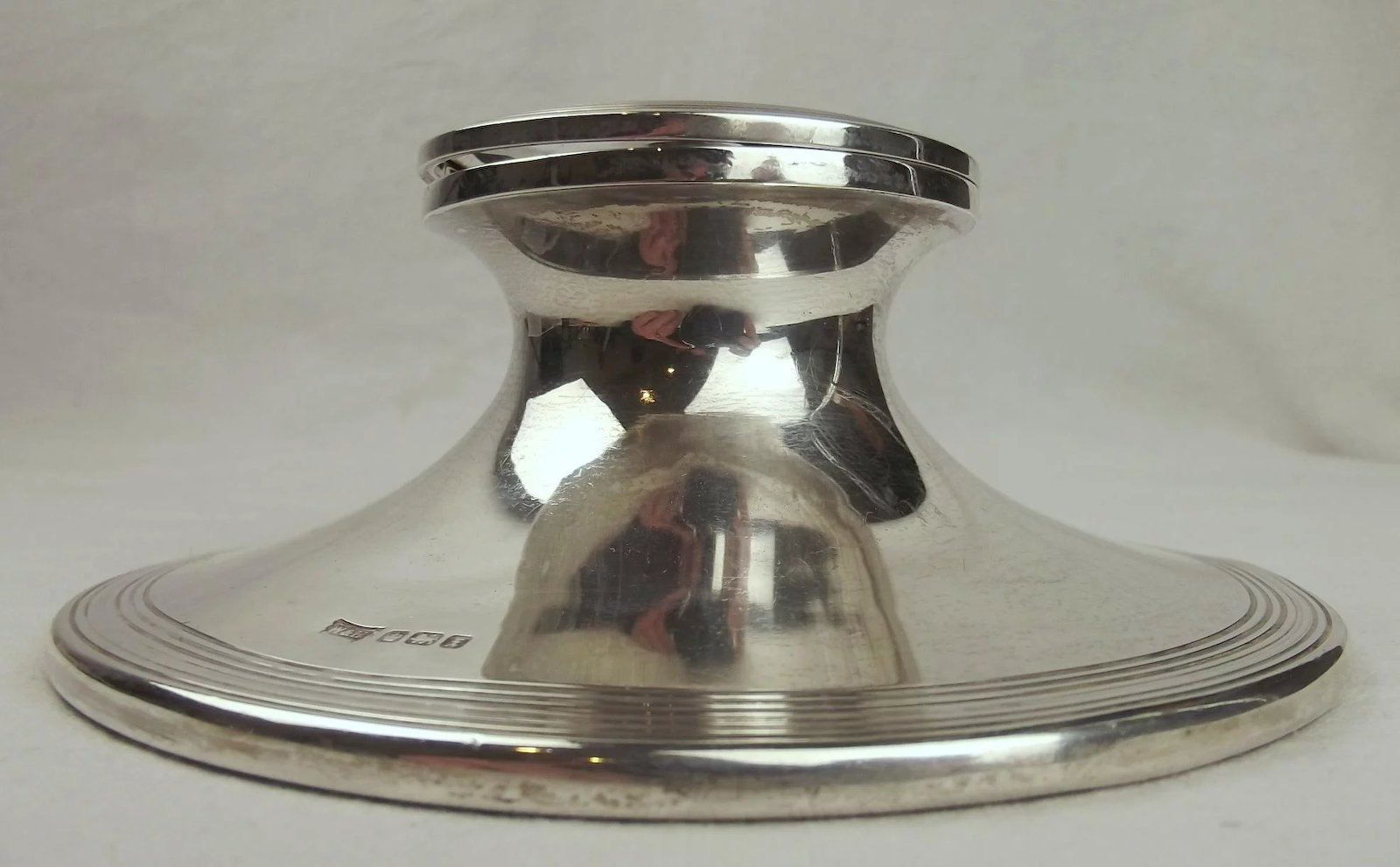 Silver Blankney Hunt Presentation Capstan Ink Well Sheffield 1915 - Image 6