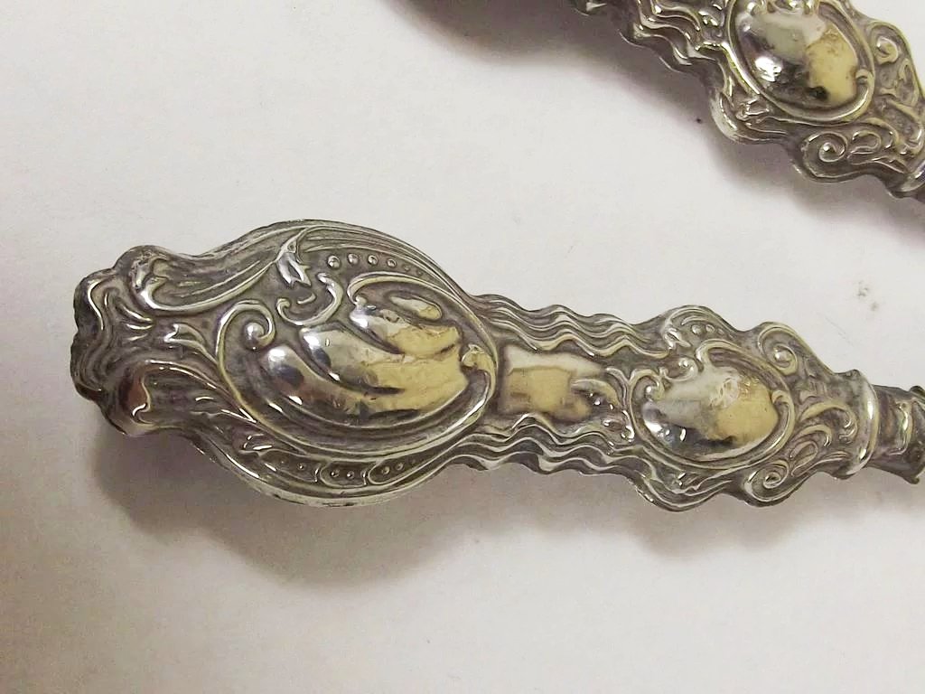 Silver Handled Pair Of Glove Stretchers - Birmingham 1909 - Image 7