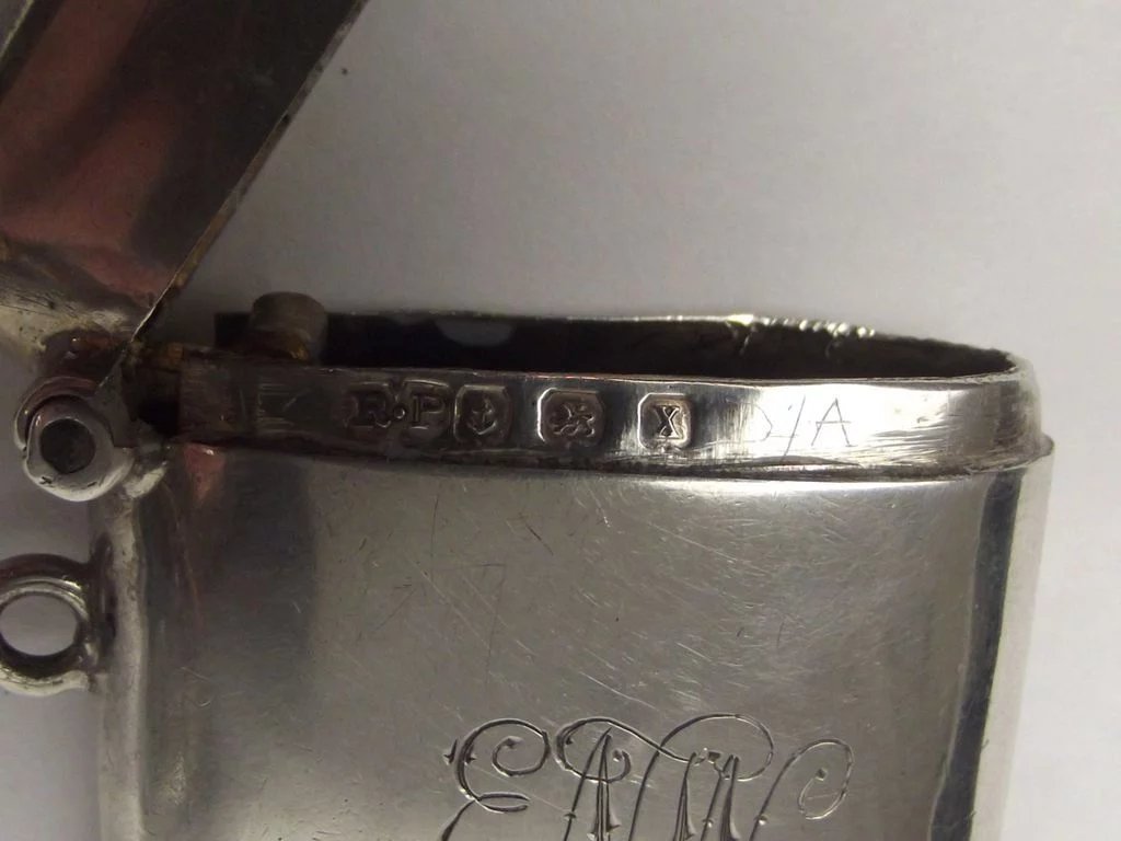 Silver Vesta Case Birmingham 1922 - Image 3