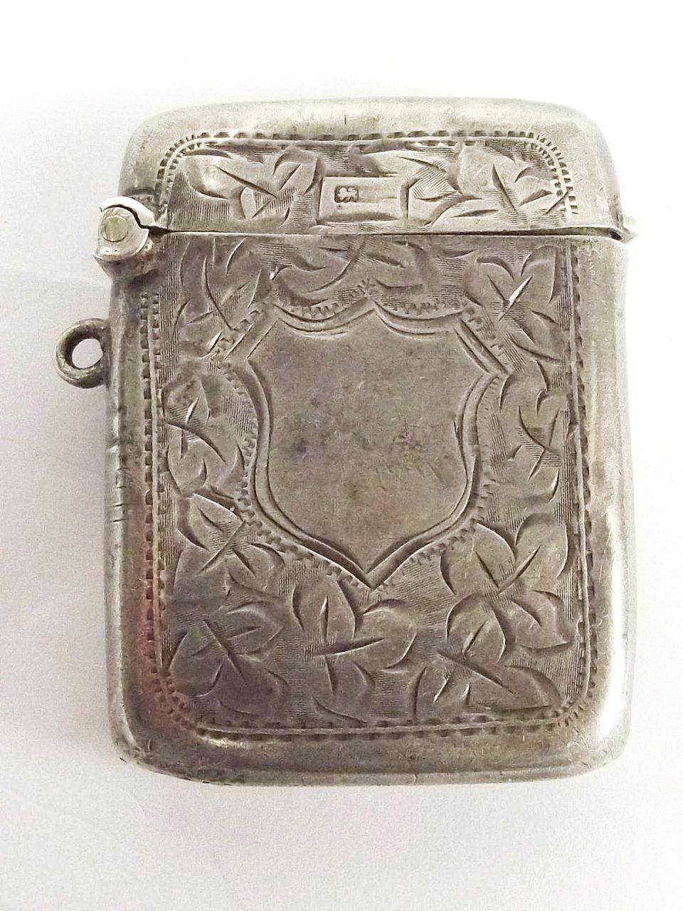 Silver Vesta Case Hallmarked For Birmingham 1916