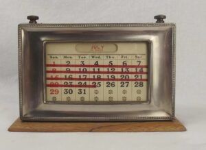 Sliver Plated Frame Perpetual Calendar