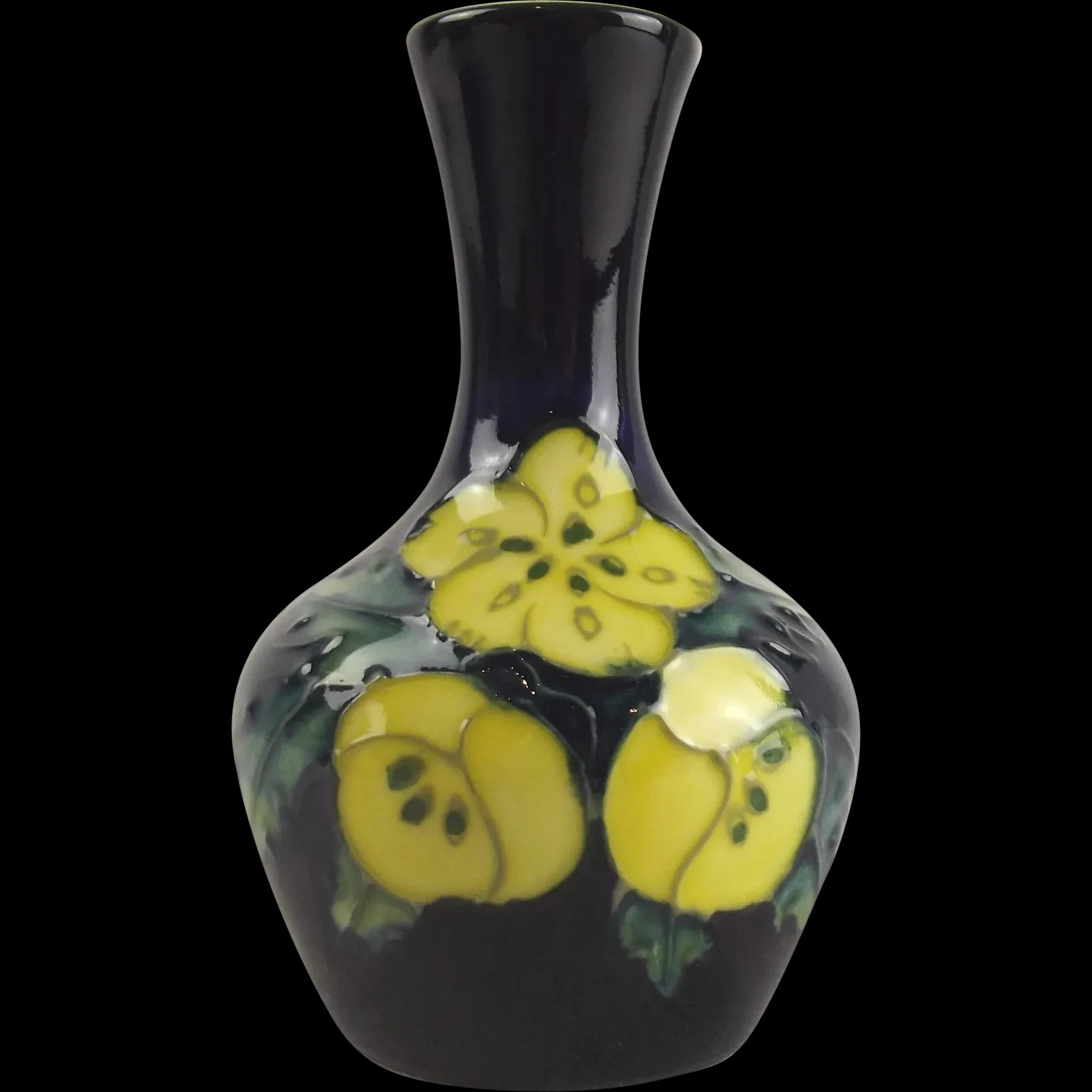 Small Boxed Moorcroft Buttercup Pattern Vase