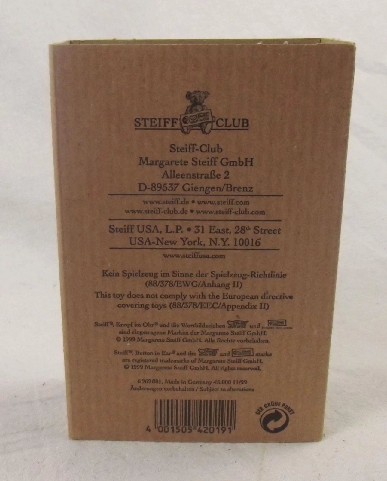 Steiff Club Teddy Bear Minature 2001 #1 - Image 4
