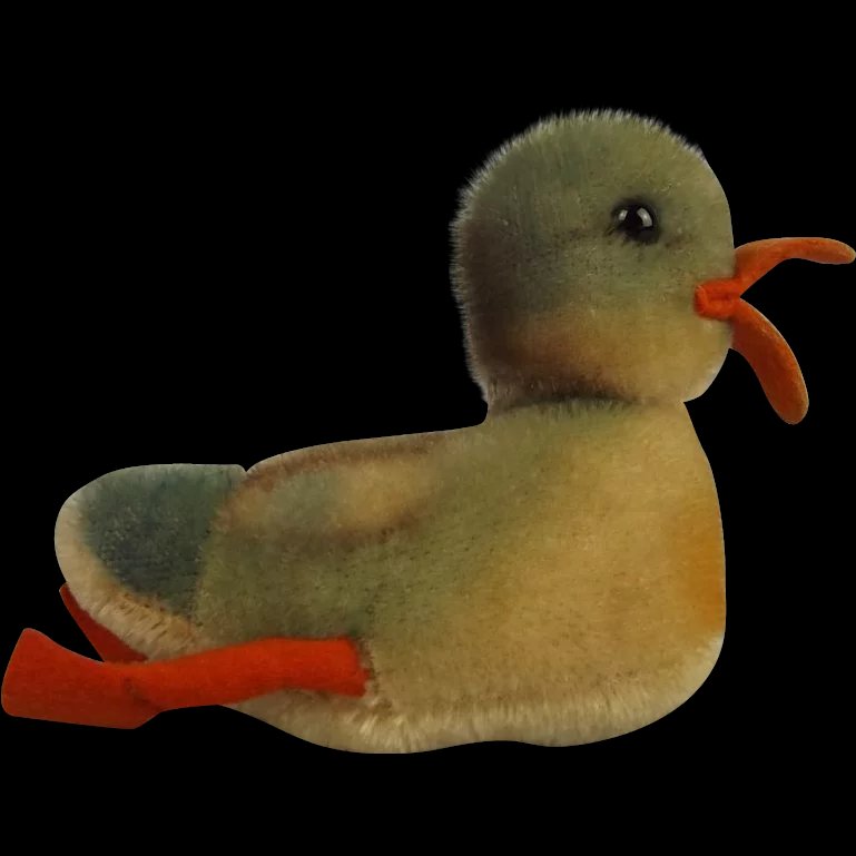 Steiff Swimming Duck Plush Toy Circa 1950’s