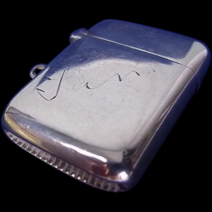 Sterling Silver Vesta Case Birmingham 1904