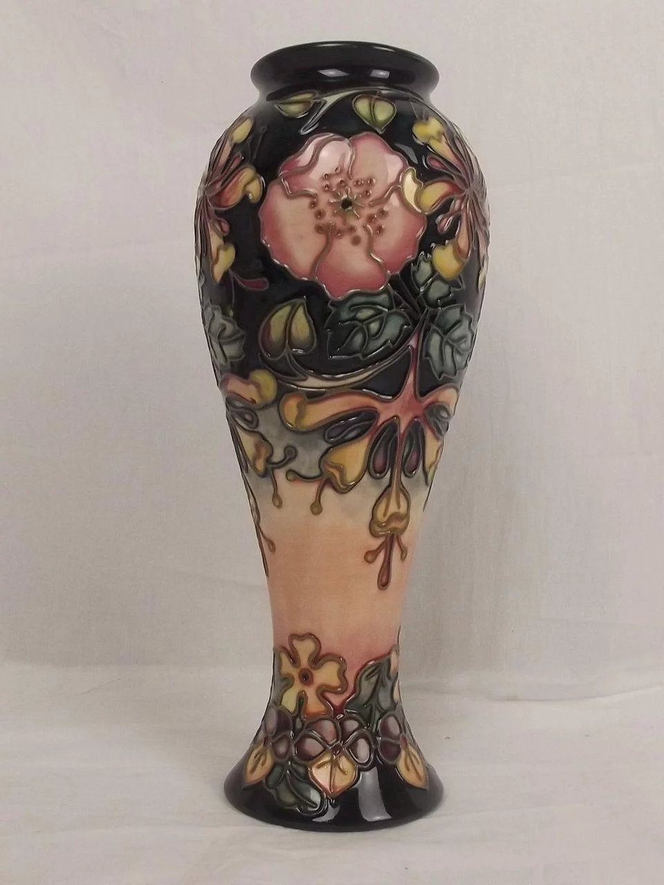 Stunning Moorcroft Oberon Pattern 11 Inch Tall Baluster Vase - Image 2