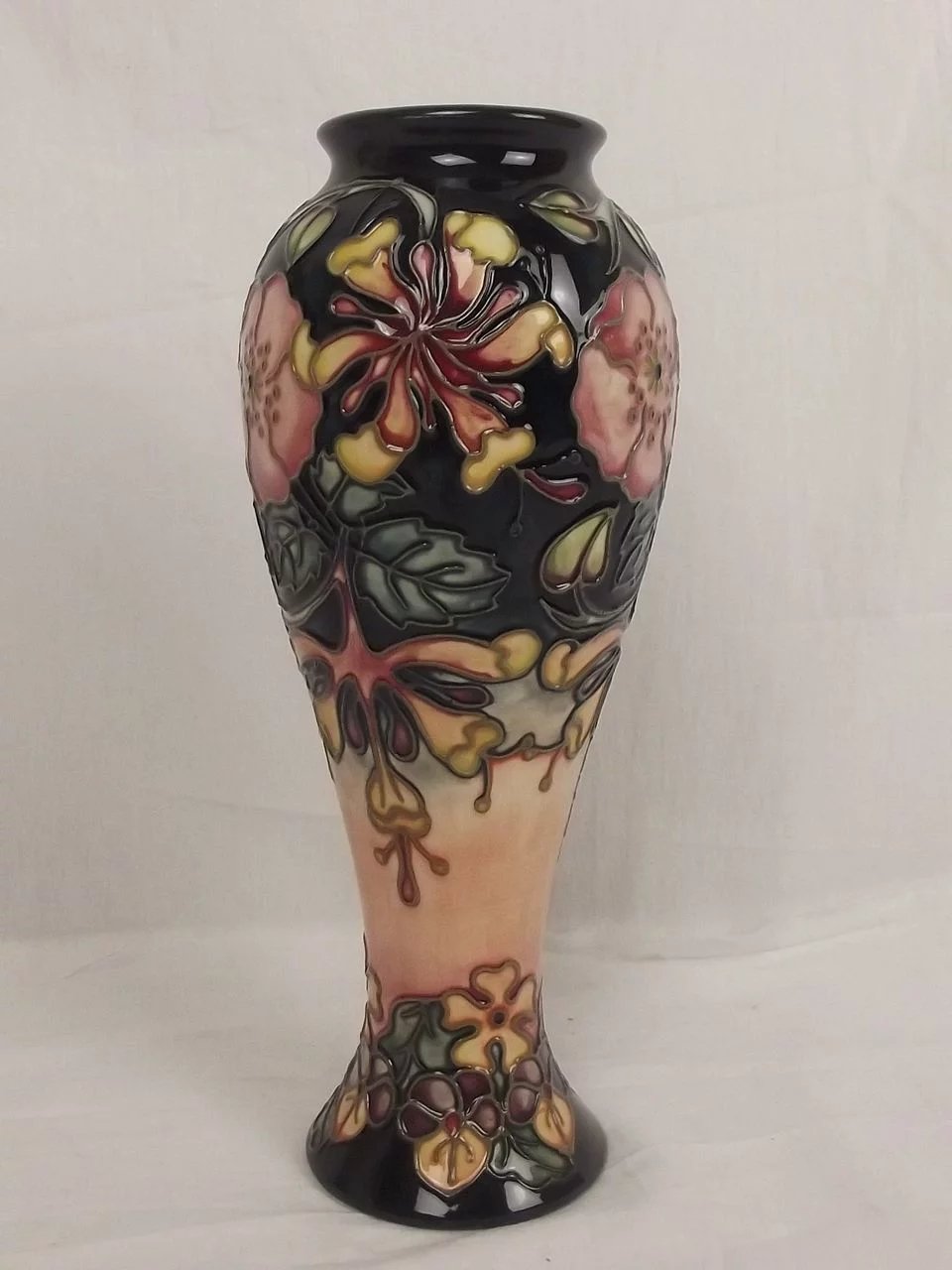 Stunning Moorcroft Oberon Pattern 11 Inch Tall Baluster Vase - Image 3