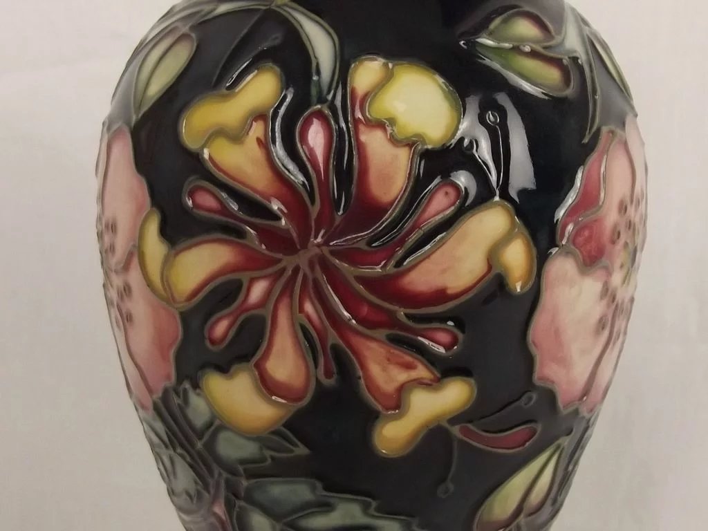 Stunning Moorcroft Oberon Pattern 11 Inch Tall Baluster Vase - Image 4