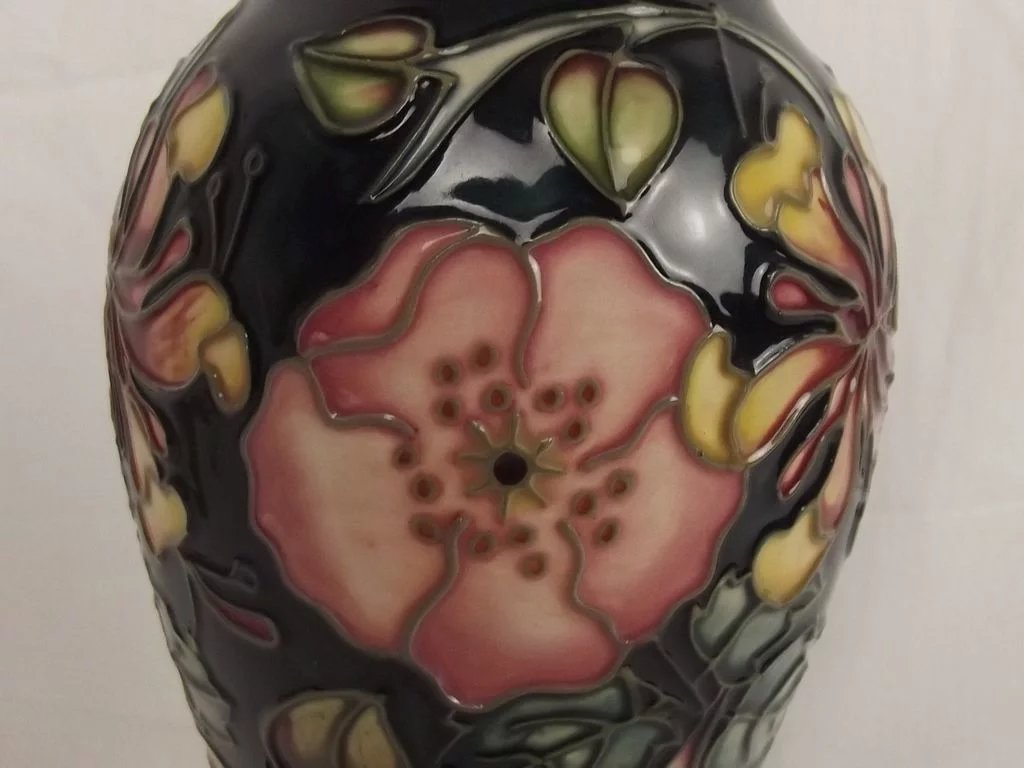 Stunning Moorcroft Oberon Pattern 11 Inch Tall Baluster Vase - Image 5