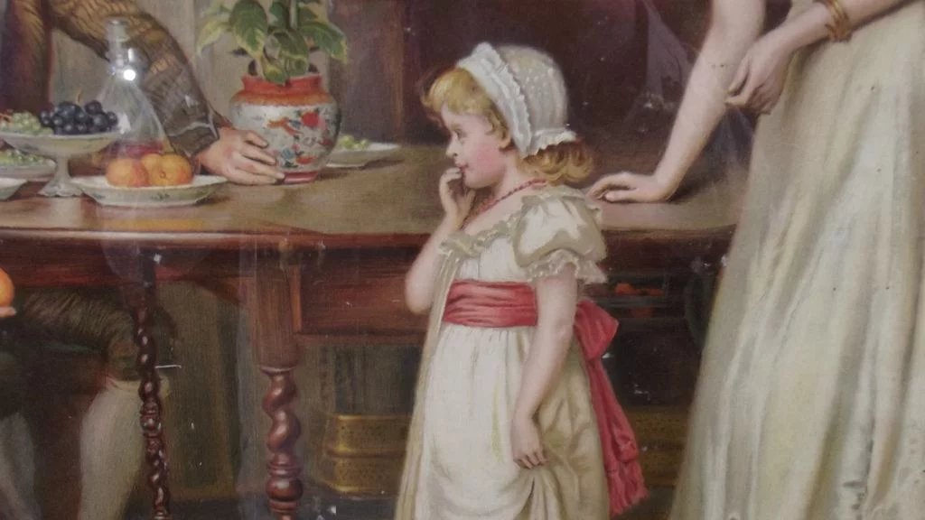 Tempted But Shy Circa 1910 Pears Print By G.G. Kilburne - Image 6
