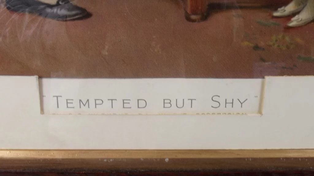 Tempted But Shy Circa 1910 Pears Print By G.G. Kilburne - Image 7