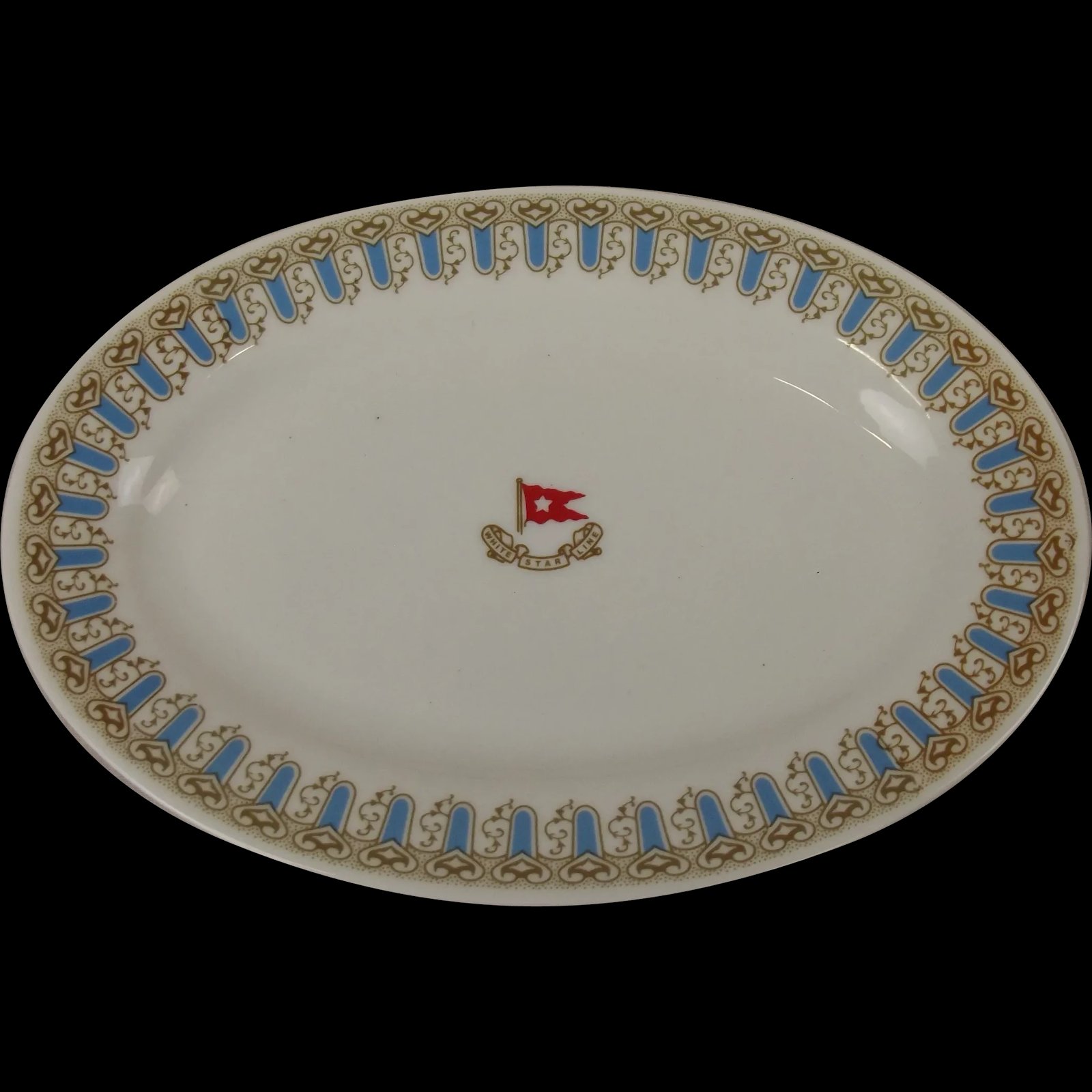 Titanic Movie Prop Of White Star Line 1st Class Plate