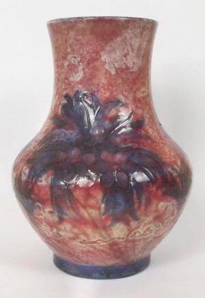 Ultra Rare Moorcroft Pottery Cornflower Pattern Small Vase c.1947-1953