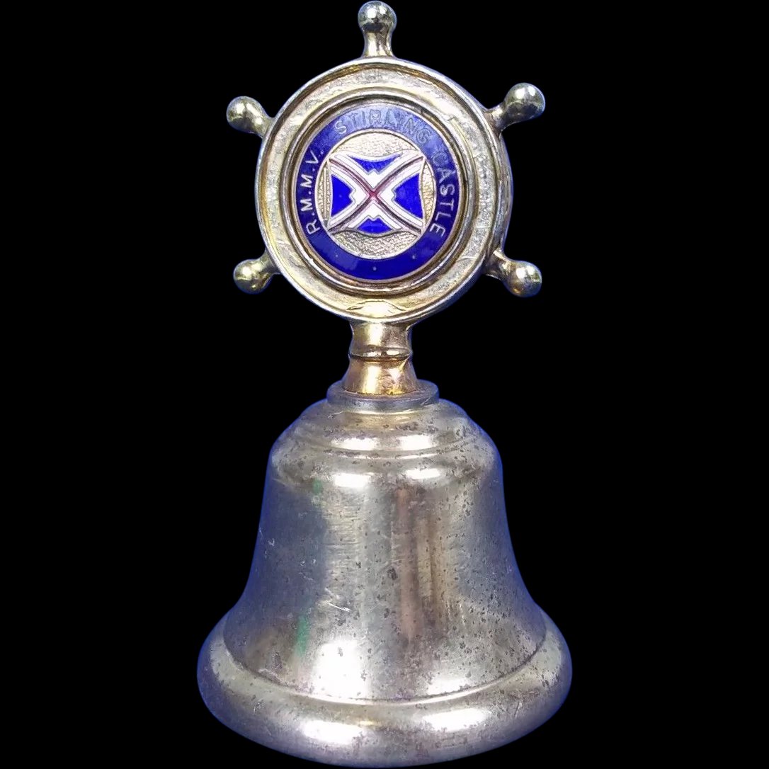 Union Castle R.M.M.V Stirling Castle Nautical Table Bell c1960