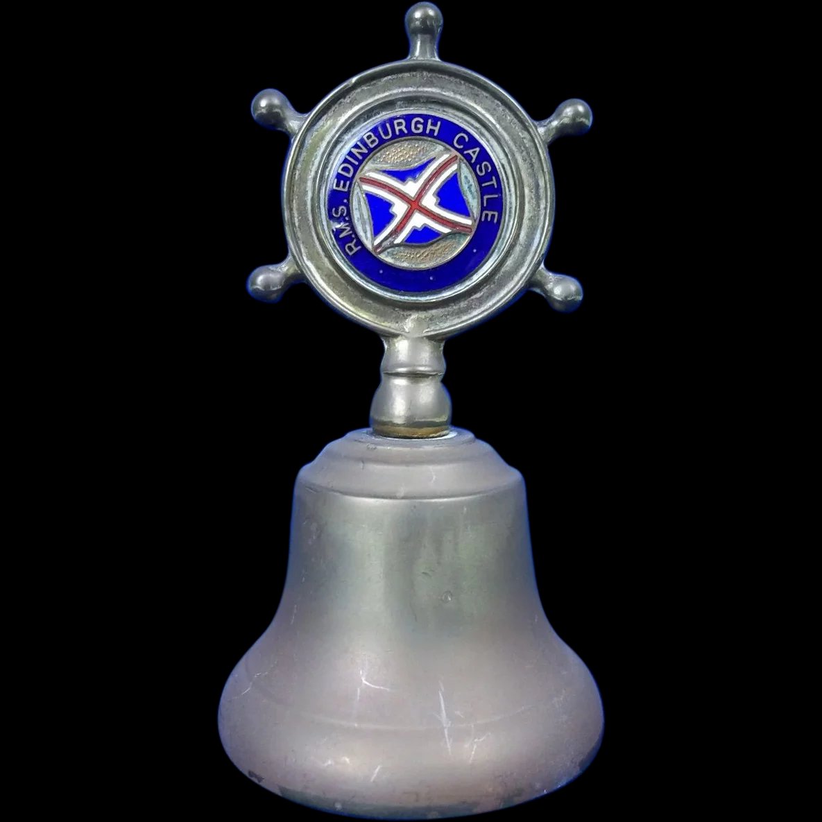 Union Castle RMS Edinburgh Castle Nautical Table Bell c1960