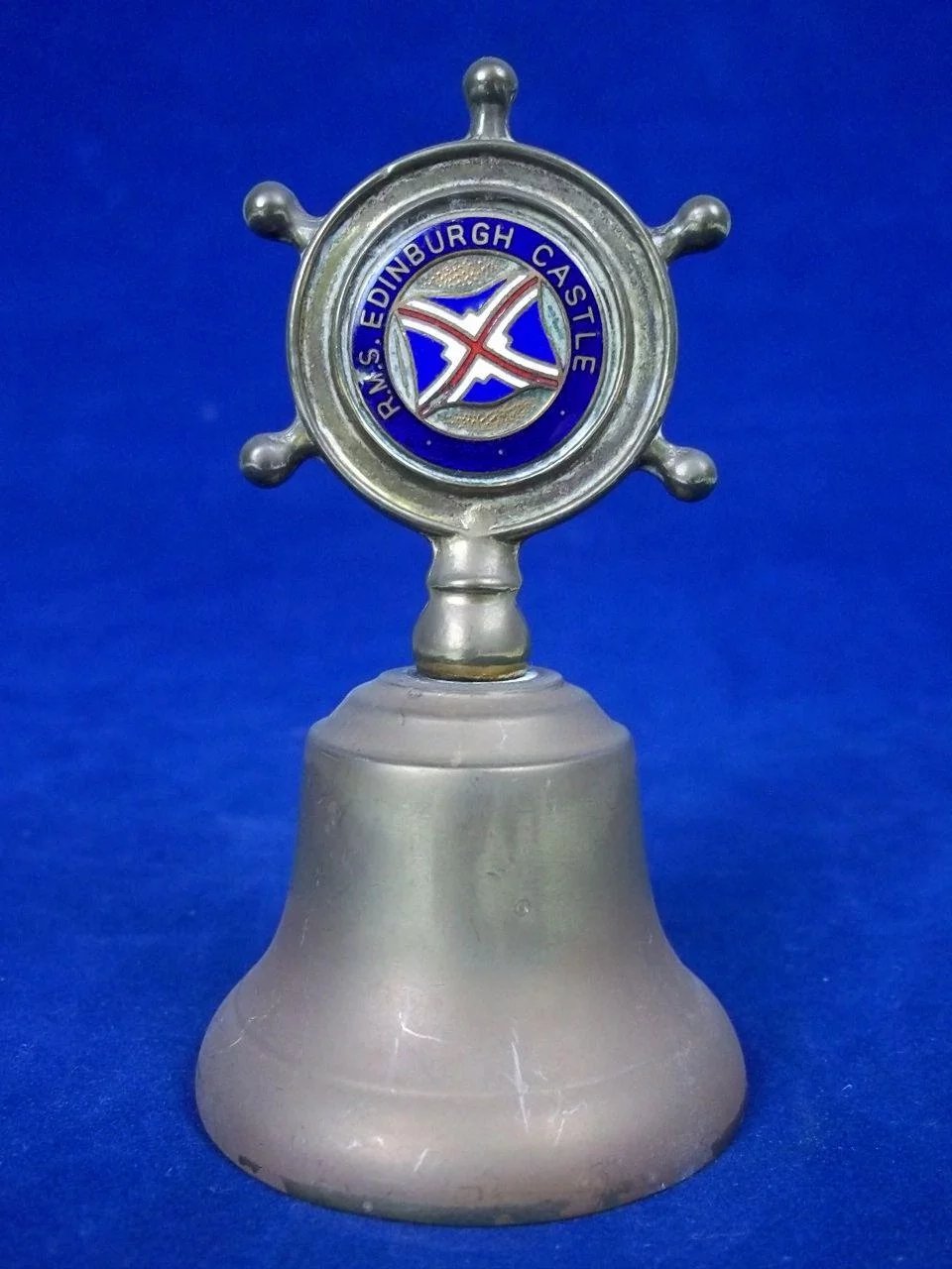 Union Castle RMS Edinburgh Castle Nautical Table Bell c1960 - Image 2