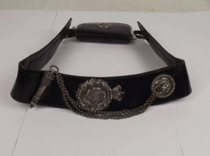 Silver Hallmarked North Yorkshire Light Infantry Militia Cross Belt