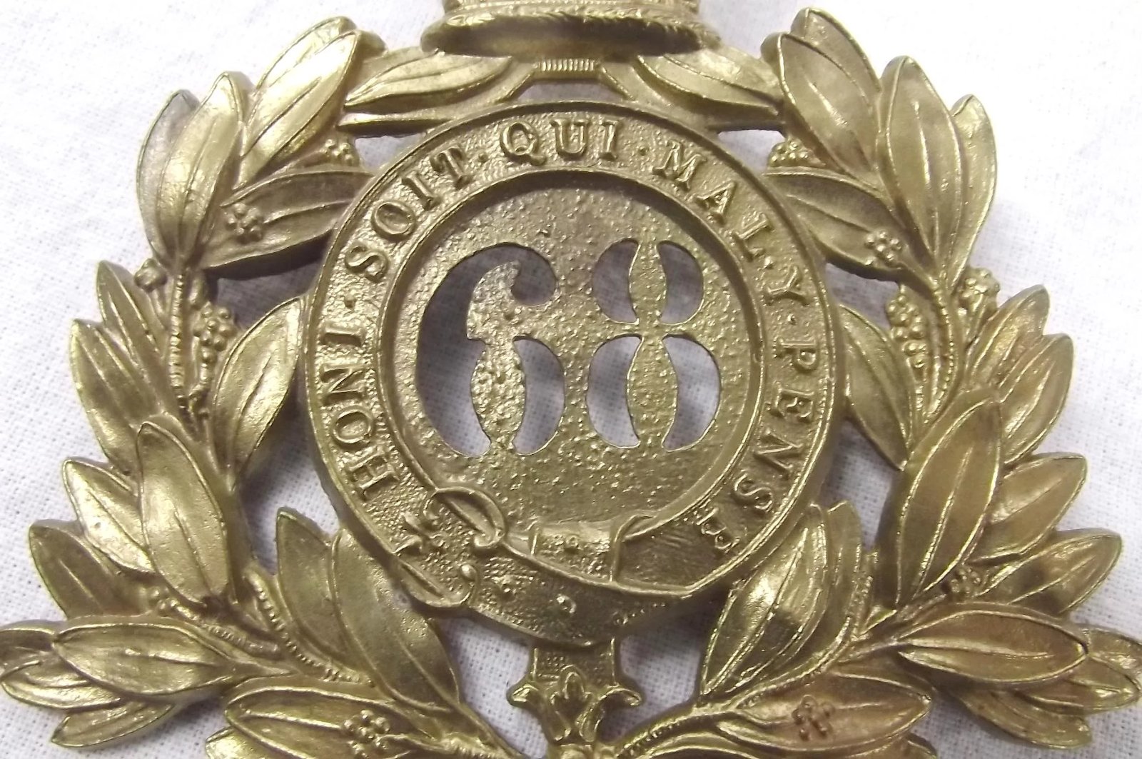 Victorian 68th Durham LI Regiment 1869-1878 Shako Plate - Image 6