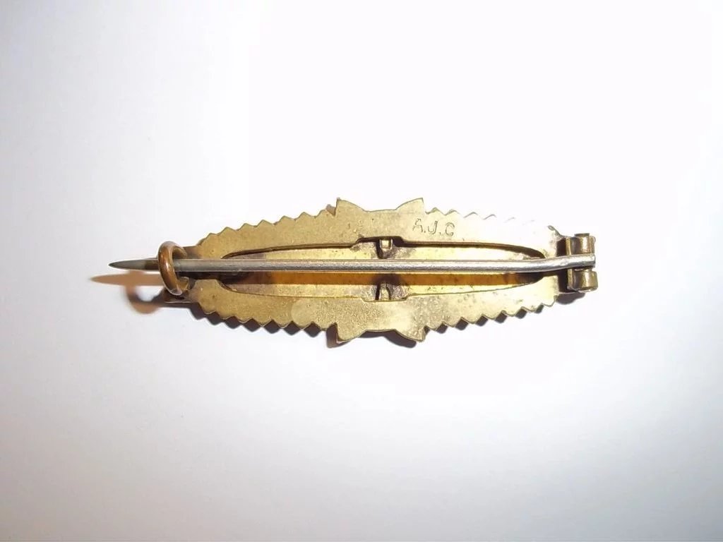 Victorian Cased 9 Ct Gold Veneer Aesthetic Style Brooch - Image 3