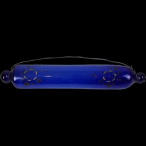 Victorian Cobalt Blue Nailsea Glass Rolling Pin c.1860
