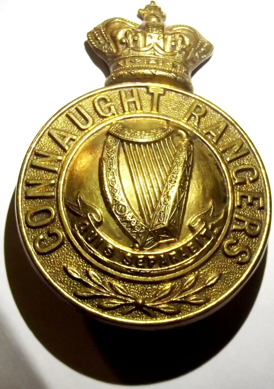 Victorian Connaught Rangers Helmet Badge - Image 2