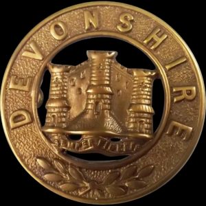 Victorian Devonshire Regiment Helmet Plate