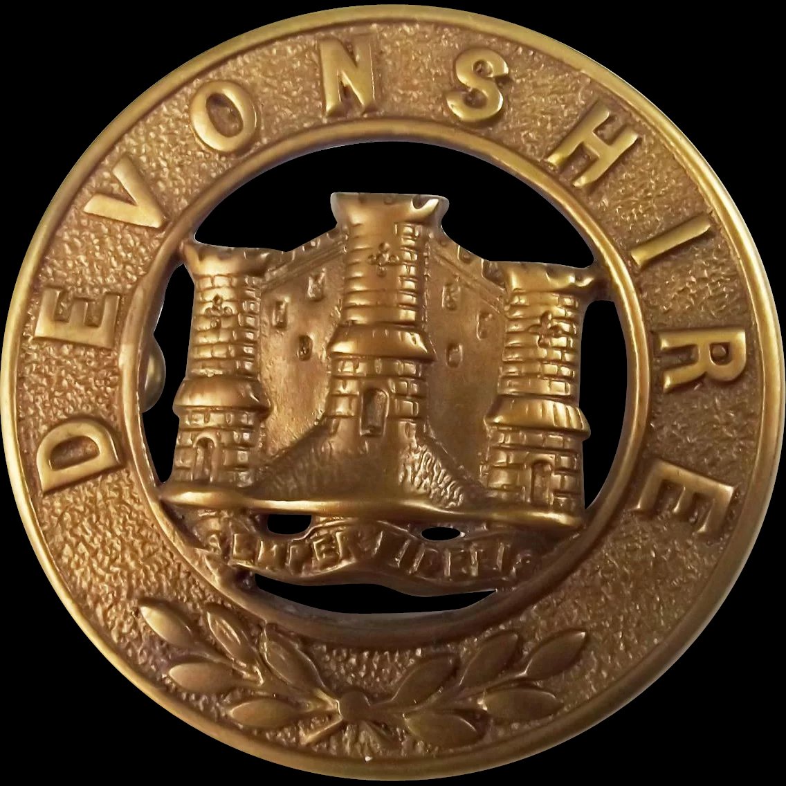 Victorian Devonshire Regiment Helmet Plate
