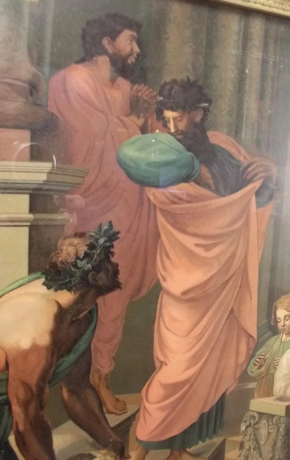 Victorian Framed Chromolithographic Print Of Raphaels ‘The Sacrifice at Lystra’ By Zorn & Co. - Image 3